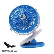 [Update Version with 6.5 Ft Micro Charging Cable] Glovion Baby Clip Stroller Fan - USB Rechargeable Portable Fan... N31