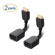 DIZA100 Any Angle Adjustable Rotation HDMI Male to Female Swivel Adapter Converter Black