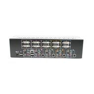 Linkskey 2-Port Dual Monitor DVI/DVI USB KVM + 7.1 Surround/Microphone/USB with Cables (LDV-DM702AUSK) N5
