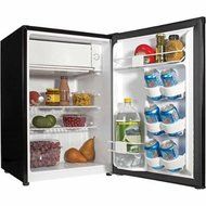 Haier 2.7 cu ft Refrigerator, Non-Metallic Black Finish