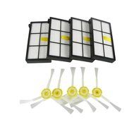 Roomba Fresh | Most Compatible 4 Pcs HEPA Filter and 5 Pcs 3 Armed Side Brushes Replacement for iRobot Roomba...