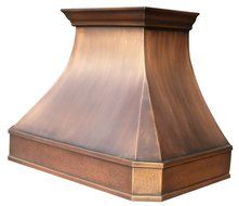 Copper Best H3 362127LS kitchen range hoods Solid Copper Handcrafted with Smooth and Hammered Finishes
