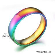 #7-13 Rainbow Titanium Steel Rings Men/Womens Engagement Wedding Jewelry New (11) N2