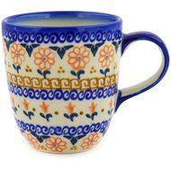 Ceramika Bona H3862E Polish Pottery Ceramic Mug Hand Painted, 11-Ounce