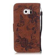 Samsung Galaxy S7 Edge Case, UNEXTATI Wallet Case for Samsung Galaxy S7 Edge, PU Leather Case with Wrist strap... N258