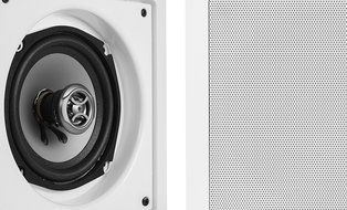 8) VM Audio Shaker 5.25-Inch 125W Square in Ceiling/in Wall Surround Sound Speakers N2
