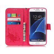 Samsung Galaxy S7 Edge Case, UNEXTATI Wallet Case for Samsung Galaxy S7 Edge, PU Leather Case with Wrist strap... N266