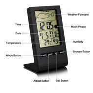BonyTek Indoor Humidity Meter,Temperature and Humidity Monitor,Digital Hygrometer Thermometer Monitor,LCD Alarm... N2