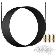 RG-6 | 25 Ft | Black | 2 Pack | UL CL2 Certified Cable Quad Shielded Coaxial Cable For Satellite TV &amp; High Speed... N11