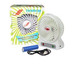 Battery Operated Portable Fans with 2200mA rechargeable Battery -4inch (BLUE) N5