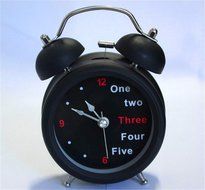 Surborder Shop Creative Twin Bell Analog Alarm Clock Battery Operated - Loud Alarm Clock 3&quot; Black N2