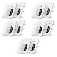 Acoustic Audio CS-IW520-5PR 200 Watt 5.25" 2-Way Home Theater In-Wall/Ceiling Speakers (5-Pair)
