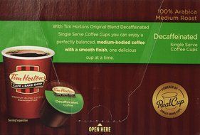 Tim Hortons Single Serve Decaffeinated Coffee Cups (24-Count) N3