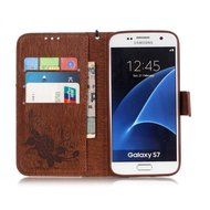 Samsung Galaxy S7 Edge Case, UNEXTATI Wallet Case for Samsung Galaxy S7 Edge, PU Leather Case with Wrist strap... N309