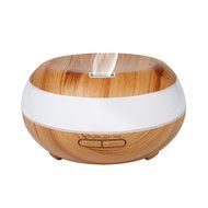 HEIOKEY 300ml Aroma Essential Oil Diffuser Wood Grain Cool Mist Ultrasonic Humidifier with 4 Timer Settings,7... N3