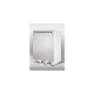 Summit Commercial 5.5 cu. ft. Refrigerator in White w/ Front Lock, SS Door &amp; Horizontal Handle FF7L