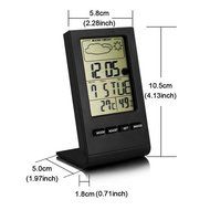BonyTek Indoor Humidity Meter,Temperature and Humidity Monitor,Digital Hygrometer Thermometer Monitor,LCD Alarm... N3