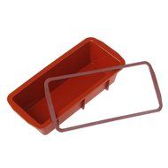 Silikomart 1 Cavity Rectangular Cake Mold, Red