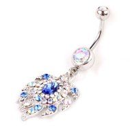 Gypsy Belly Button Rings Jewelry Blue Navel Ring Body Piercing Jewelry N2