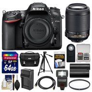 Nikon D7200 Wi-Fi Digital SLR Camera Body with 18-300mm VR Lens + 64GB Card + Case + Flash + Battery/Charger +... N2