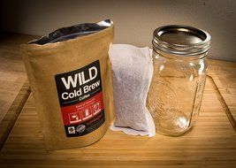 Cold Brew Coffee Kit, Brew-At-Home Wild Coffee Pouch made with Ground Organic Wild Coffee, Fair trade, Single-origin... N4