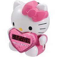 HELLO KITTY KT2064 AM/FM Projection Alarm Clock Radio