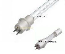 LSE Lighting Combo Package MUV403-16/5 1-UVC 16" straight lamp and 1-UVV 5" straight ozone bulb