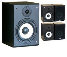 5 X JMax Bookshelf Speakers 400 Watts Total, Home Theatre QHR-165W