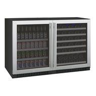 Allavino VSWB-2SSFN - 2 Door Wine Refrigerator/Beverage Center - SS Doors with Towel Bar Handles