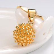 18K Yellow Gold Filled NEW Pendant Necklace 18&quot;Link GF Fashion Jewelry N3