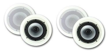 VM Audio 6.5-Inch 350-Watt 2-Way In Ceiling/Wall Surround Home Speakers, 4