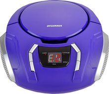 Sylvania Portable CD Boombox with AM/FM Radio (Black) N7