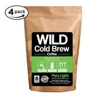 Cold Brew Coffee Kit, Brew-At-Home Wild Coffee Pouch made with Ground Organic Wild Coffee, Fair trade, Single-origin... N9