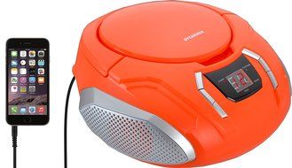 Sylvania Portable CD Boombox with AM/FM Radio (Black) N9