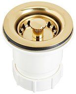 Nantucket Sinks NS-403PB Junior Duo Basket Strainer, Polished Brass by Nantucket Sinks