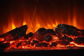 Lifesmart Easy Large Room Infrared Fireplace Includes Deluxe Mantle In Burnished Oak &amp; Remote N3