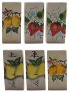 Gicos 57724 Radiators Humidifier, Ceramic, Fruit Painting (Pack of 6) N2