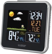 La Crosse Technology 308-146 Atomic Wireless Color Forecast Station with Dew Point, Heat Index, USB charging... N4