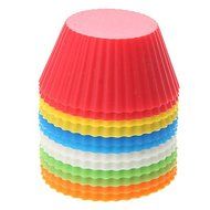 12pcs Silicone Baking Mould Muffin Cups Cases