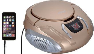 Sylvania Portable CD Boombox with AM/FM Radio (Black) N11