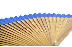 TANG DYNASTY(TM) Japanese Silks Hand Fan Blue Handheld Fan Jhf-159 N3