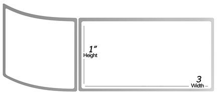 1 Inch Core - 1 x 3 Zebra Compatible Direct Thermal Labels 50 Rolls for Zebra Desktop Printer GC420d GC420t GK420d...