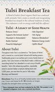 Organic India Tulsi India Breakfast Tea, 18 Count N3