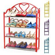4 Tier Stack Shoes Display Storage Organizer Rack Stand Shelf Holder Unit Shelves N5