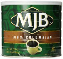 MJB Coffee 100% Colombian Ground, 23 Ounce N21