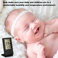 Indoor Temperature and Humidity Monitor, FeBite Thermometer and Hygrometer Gauge with LCD Display Weather Forecast... N2