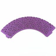 Hual@ Cupcake Wrappers 100 Filigree Artistic Bake Cake Paper Cups Little Vine Lace Laser Cut Liner Baking Cup... N2
