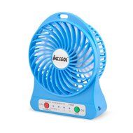 iKKEGOL Mini Portable Personal Table Fan for Office Outdoor Travel, 4-inch, Rechargeable (White) N8