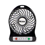 iKKEGOL Mini Portable Personal Table Fan for Office Outdoor Travel, 4-inch, Rechargeable (White) N11