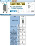 Nakatomi/Uninex In/Outdoor KoolZone Mobile Spot Cooler SAC-1800 Portable Air Conditioner Industrial Grade 6,143BTU... N18